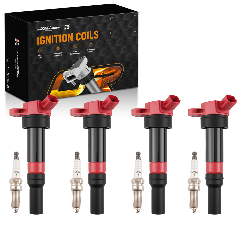 4X Ignition CoilSpark Plug compatible for Hyundai Elantra Tucson compatible for Kia Forte Soul 2012-20