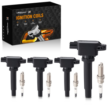 4x Ignition CoilSpark Plug compatible for Mazda 3/6/CX-5 2.0L 2.5L 2012-2022 UF656