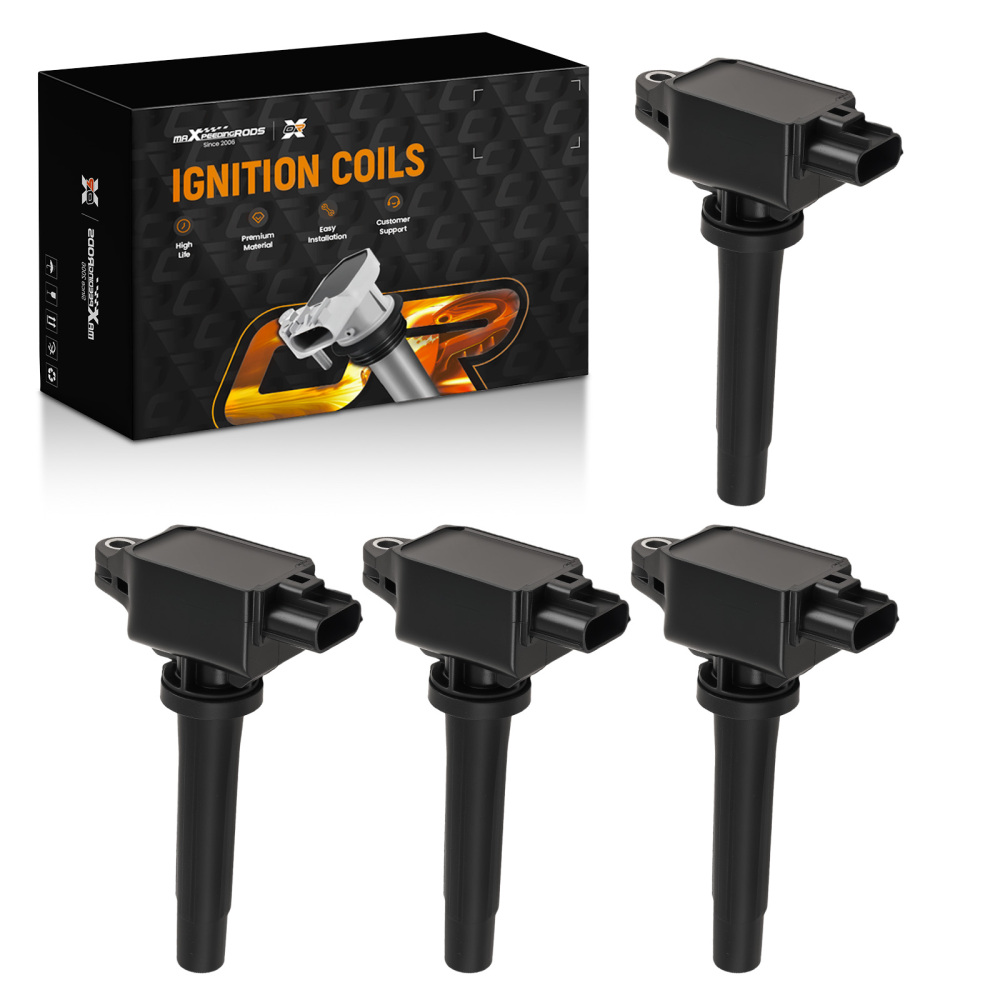 4x Complete Ignition Coils compatible for Mazda 3 CX-5 MX-5 2.0L 2.5L 2012-2019 PE2018100A