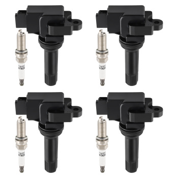 4 Ignition Coils + Spark Plug compatible for Subaru Impreza 2012 compatible for Forester 11-12 UF664 93501