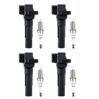 4x Ignition CoilSpark Plug compatible for Subaru WRX STI H4 2.5L Turbo 2013-2018 UF665