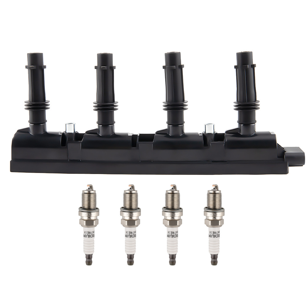 1 Ignition Coil + 4 Spark Plug compatible for Buick Chevrolet Encore Encore Chevrolet UF669