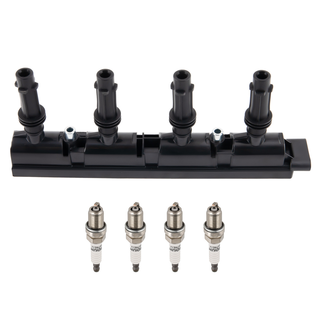 1 Ignition Coil + 4 Spark Plug compatible for Buick Chevrolet Encore Encore Chevrolet UF669