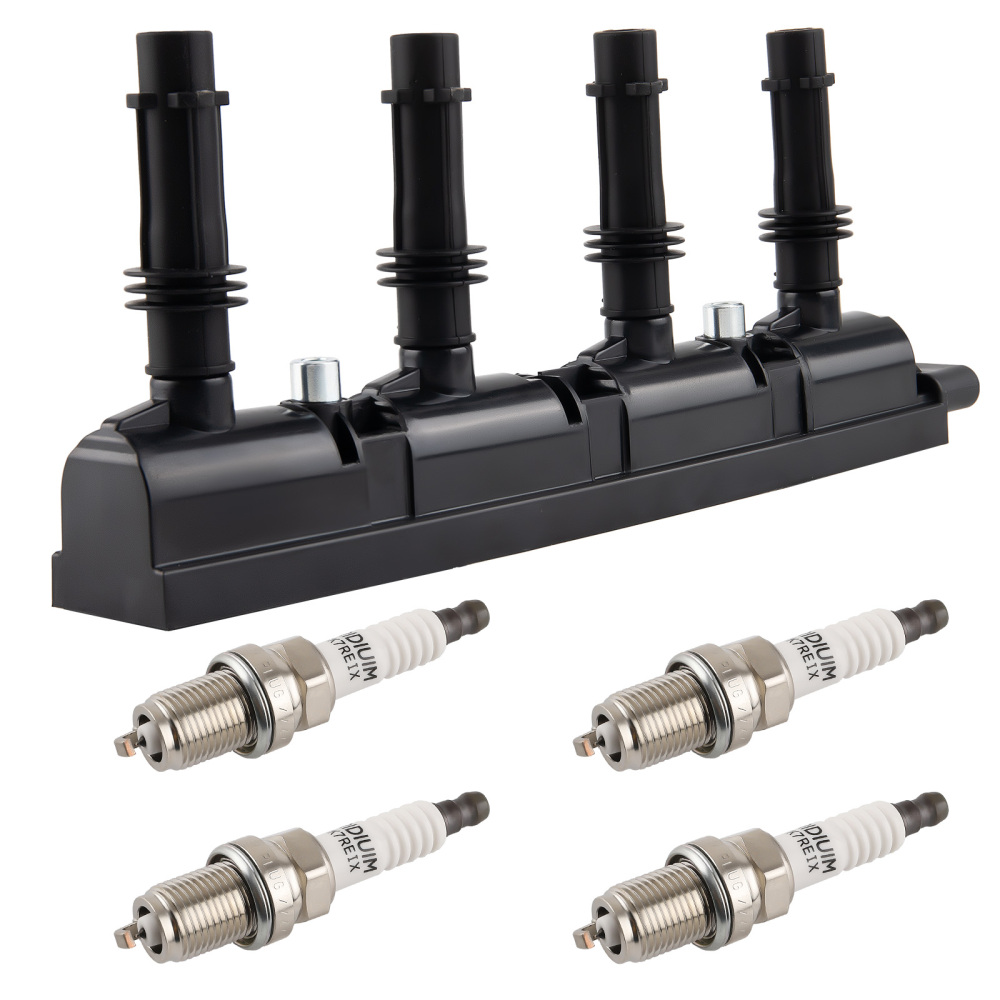 1 Ignition Coil + 4 Spark Plug compatible for Buick Chevrolet Encore Encore Chevrolet UF669