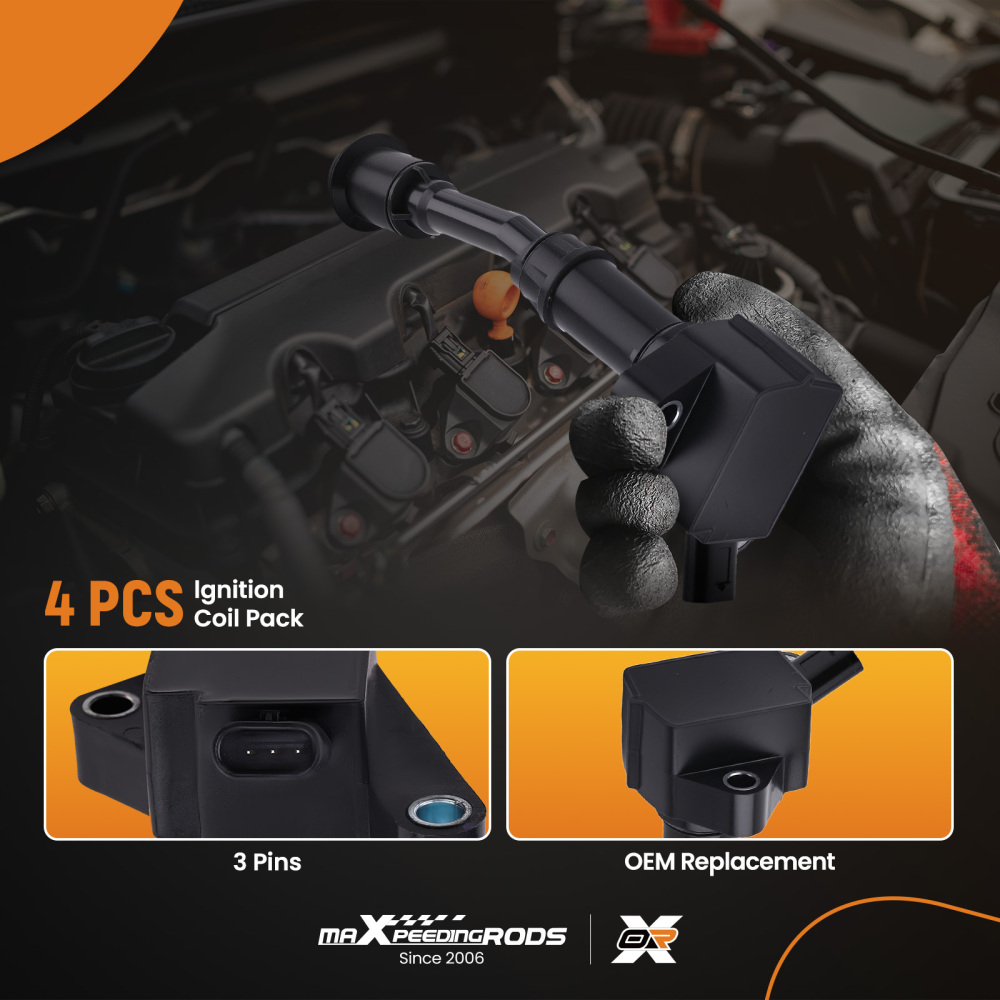 4 Piece Ignition Coils compatible for Ford Escape Fusion 1.5L 14-20 DS7Z12029B DG552