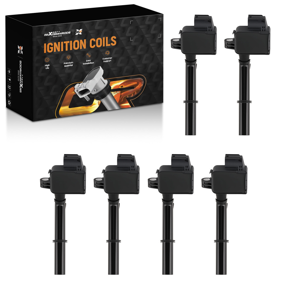 6PCS Coil Pack Kit compatible for Mercedes E350 GLK350 3.5L 2012-2016 IC847