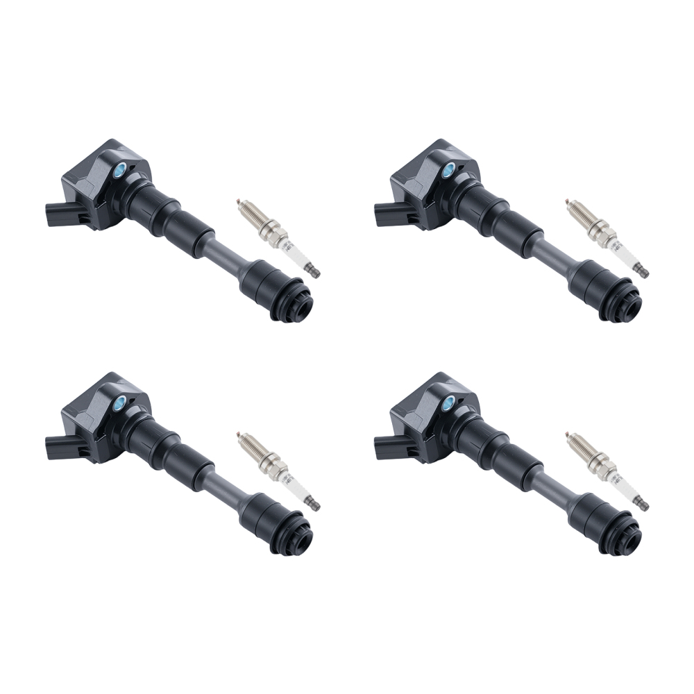 4x Ignition CoilSpark Plug compatible for Volvo S60 S90 V60 XC60 2.0L 2015-2020 UF756
