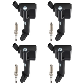 4 Ignition Coil + Spark Plug compatible for Buick Encore GMC Terrain compatible for Chevrolet ‎UF802 91970