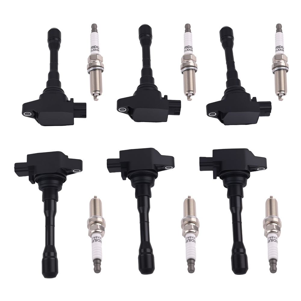 6x Ignition CoilSpark Plug compatible for Infiniti Q50 V6 3.0L 2016-2021 224485CA0A