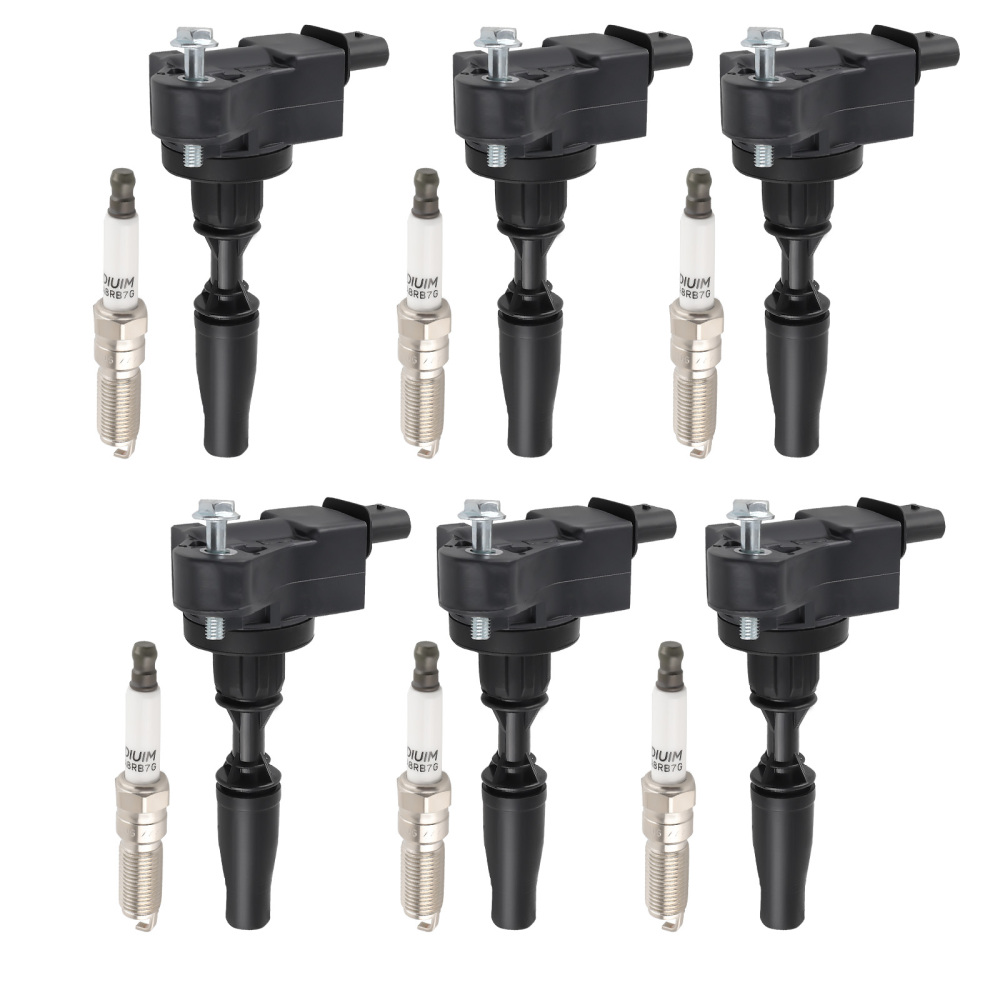 6 Ignition Coils + Spark Plugs compatible for Buick LaCrosse Cadillac ATS compatible for Chevrolet UF830
