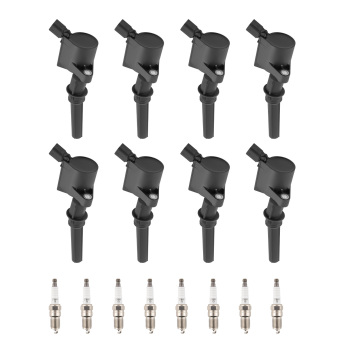 6 Ignition Coils + Spark Plugs compatible for Ford Mustang Expedition Explorer F-150 889213