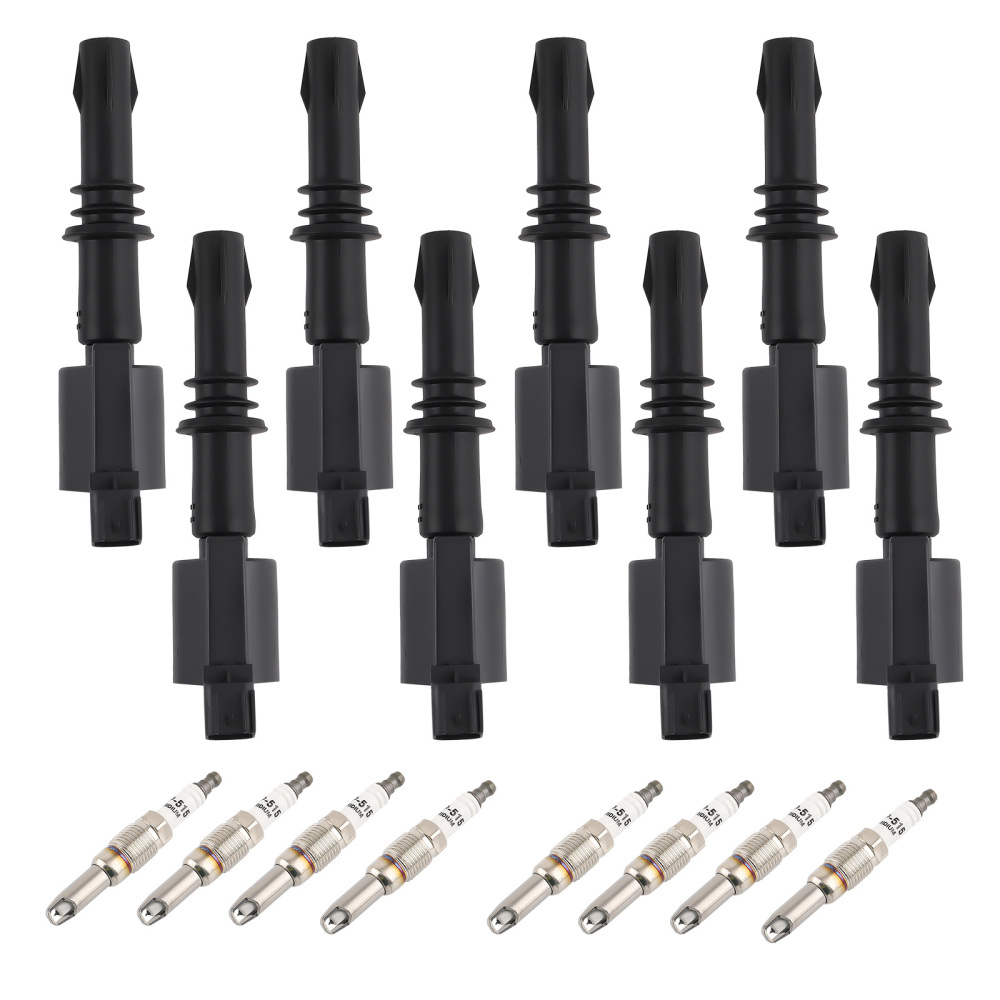 Ignition CoilSpark Plug compatible for Ford F-150 F-250 F-350 Super Duty V8 5.4L 04-08