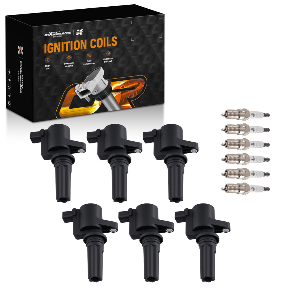 6* Ignition Coils6 Iridium Spark Plugs compatible for Lincoln LS 2000-2005 V6 3.0L FD496