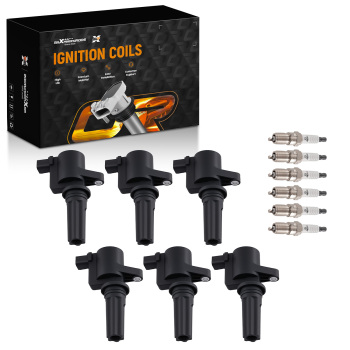 6* Ignition Coils6 Iridium Spark Plugs compatible for Lincoln LS 2000-2005 V6 3.0L FD496