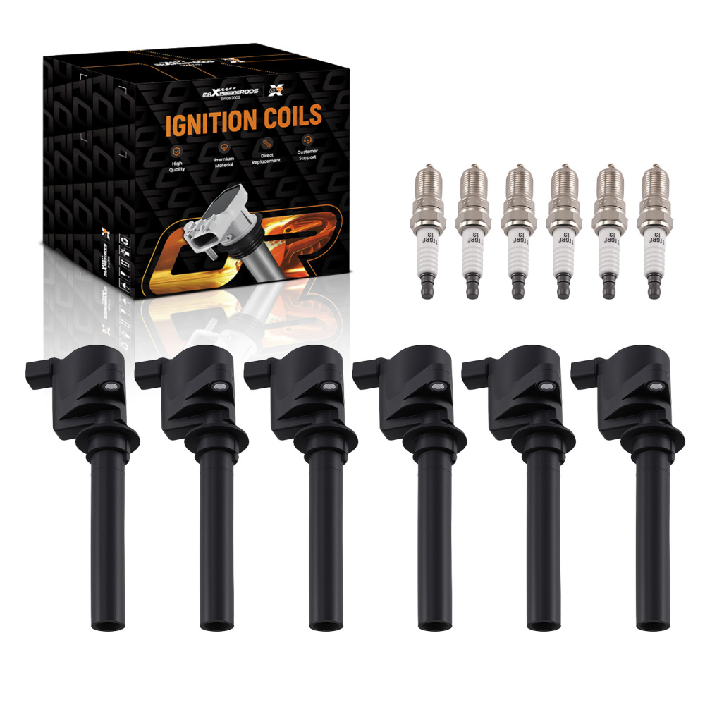 6Pcs Ignition Coils compatible for Ford Freestyle 3.0L V6 2005-2007 AJ5118100 AJC118100