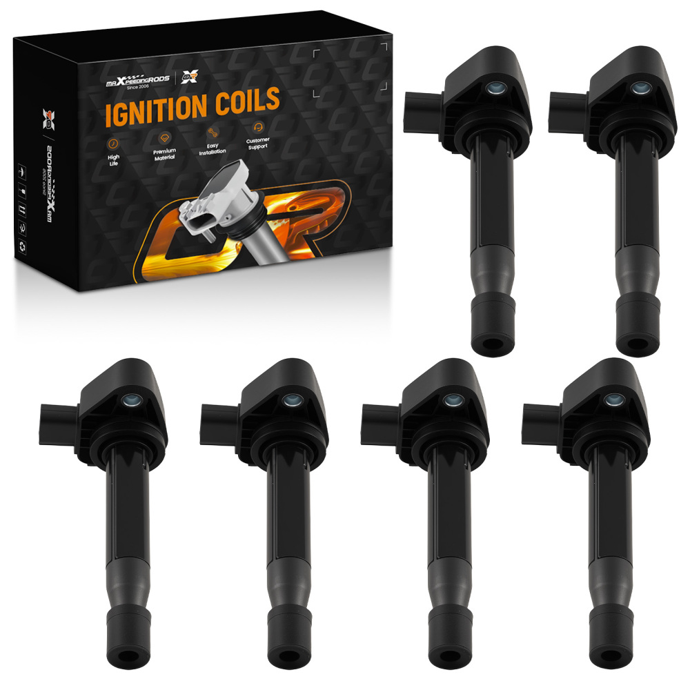6* Ignition Coils compatible for Honda Accord Odyssey 1999-10 V6 3.0L 3.5L compatible for Acura RL 2005-08
