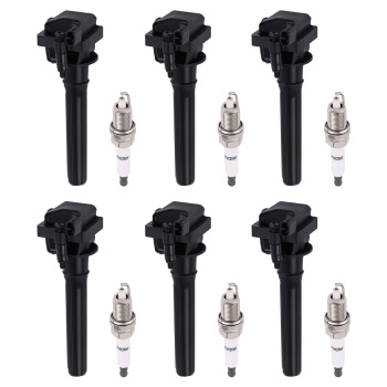 6x Ignition CoilSpark Plug compatible for Chrysler 300 300M Concorde 3.5L V6 1999-2005