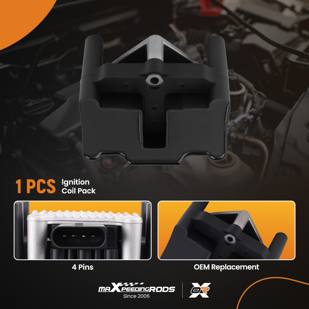 Ignition Coil Assembly compatible for Volkswagen Golf Beetle 2.0L AEG 032905106B 178-8271