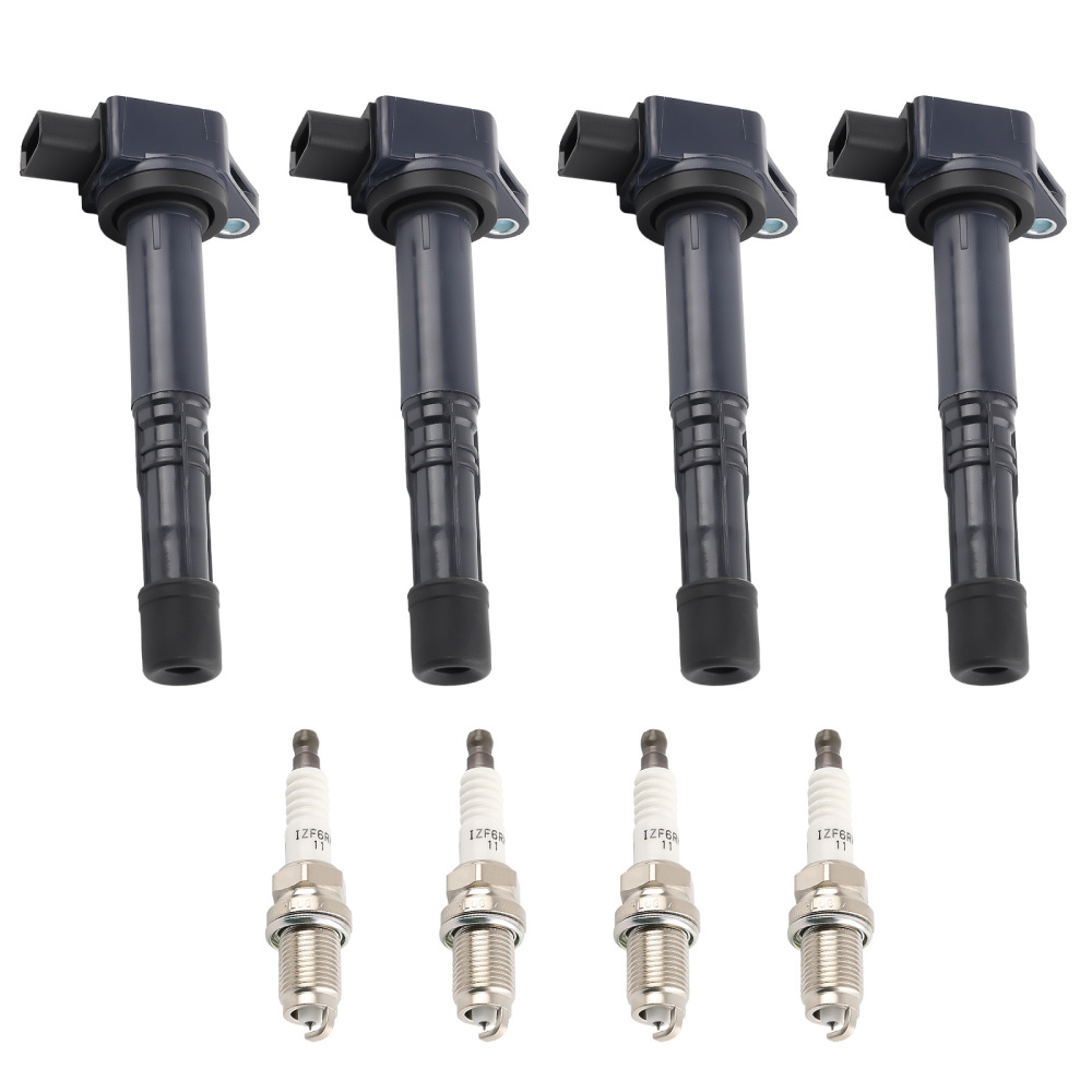 Ignition CoilSpark Plug compatible for Honda Civic 2.0L L4 Accord CR-V Element 2.4L I4