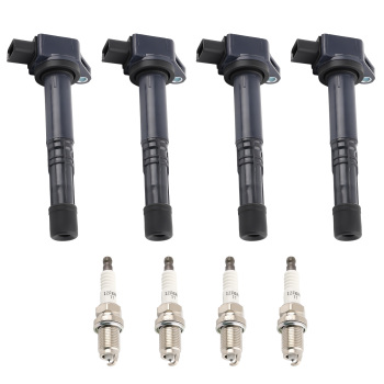 Ignition CoilSpark Plug compatible for Honda Civic 2.0L L4 Accord CR-V Element 2.4L I4