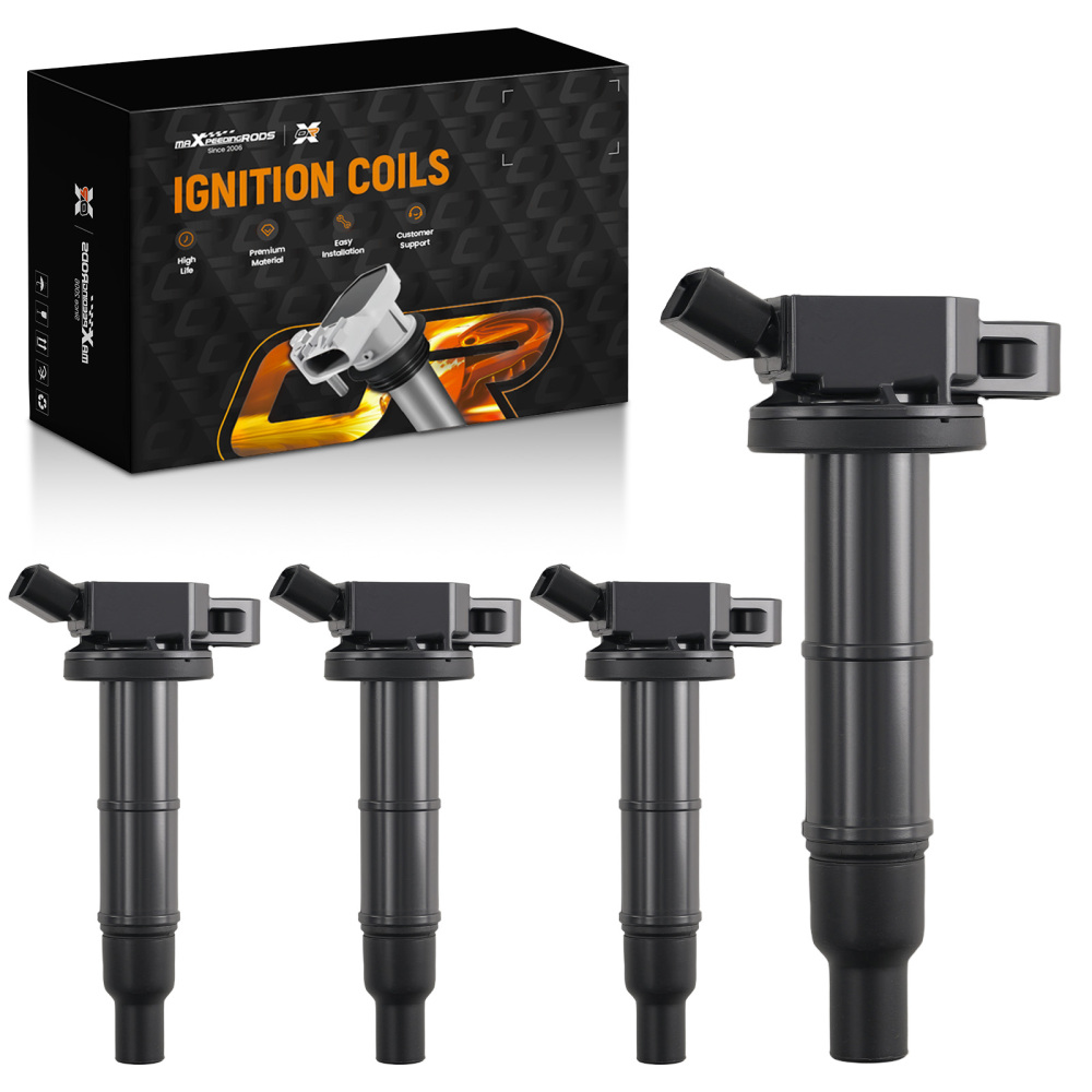 4* Ignition Coils compatible for Lexus Pontiac Scion Toyota 2001-2015 L4 2.0L 2.4L UF333