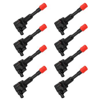 8Pcs Ignition Coil Pack compatible for Honda Civic Hybrid 1.3L 2003-2010 30521PWA003 Black
