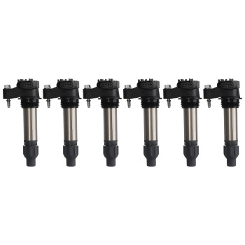 Ignition Coil Pack and Iridium Spark Plug Set of 6 compatible for Buick Cadillac Chevy GMC