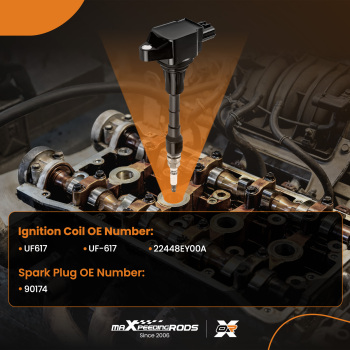 6 Ignition Coil + Spark Plugs compatible for Nissan 370Z compatible for Infiniti EX37 FX37 3.7L V6 UF617