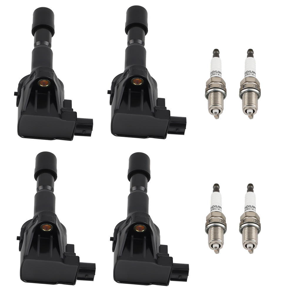 4 Ignition CoilsIridium Spark Plugs compatible for Honda CR-Z L4 Electric / Gas 11-2016