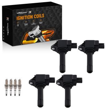 4x Ignition CoilsIridium Spark Plugs compatible for Subaru 2015-2019 Outback Legacy H4