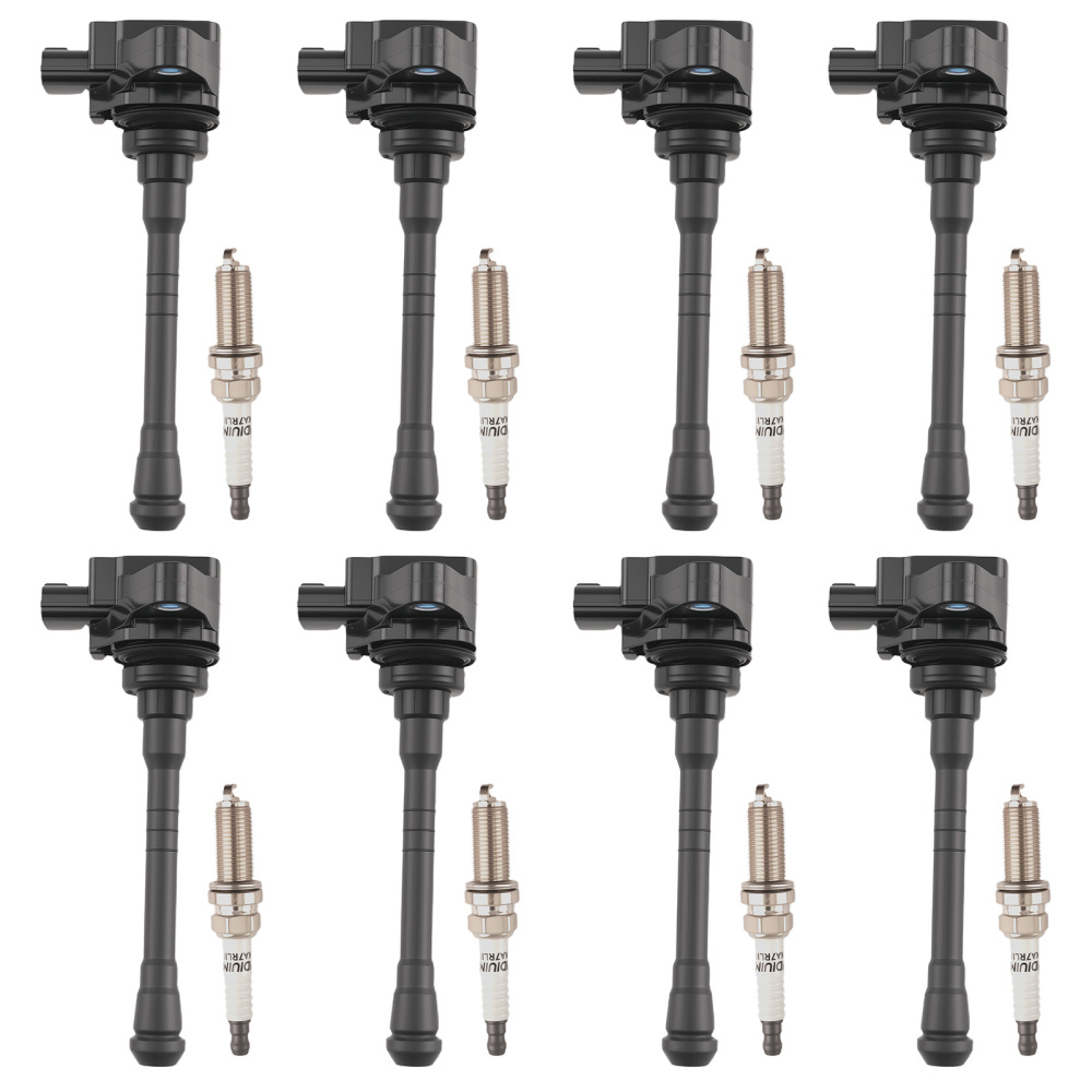 8pcs Ignition Coil Set compatible for Nissan NV2500 NV3500 Titan 5.6L 2016-2020 22448EZ31B