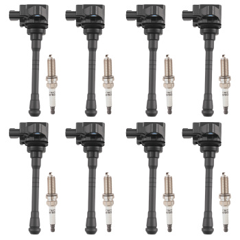 8pcs Ignition Coil Set compatible for Nissan NV2500 NV3500 Titan 5.6L 2016-2020 22448EZ31B