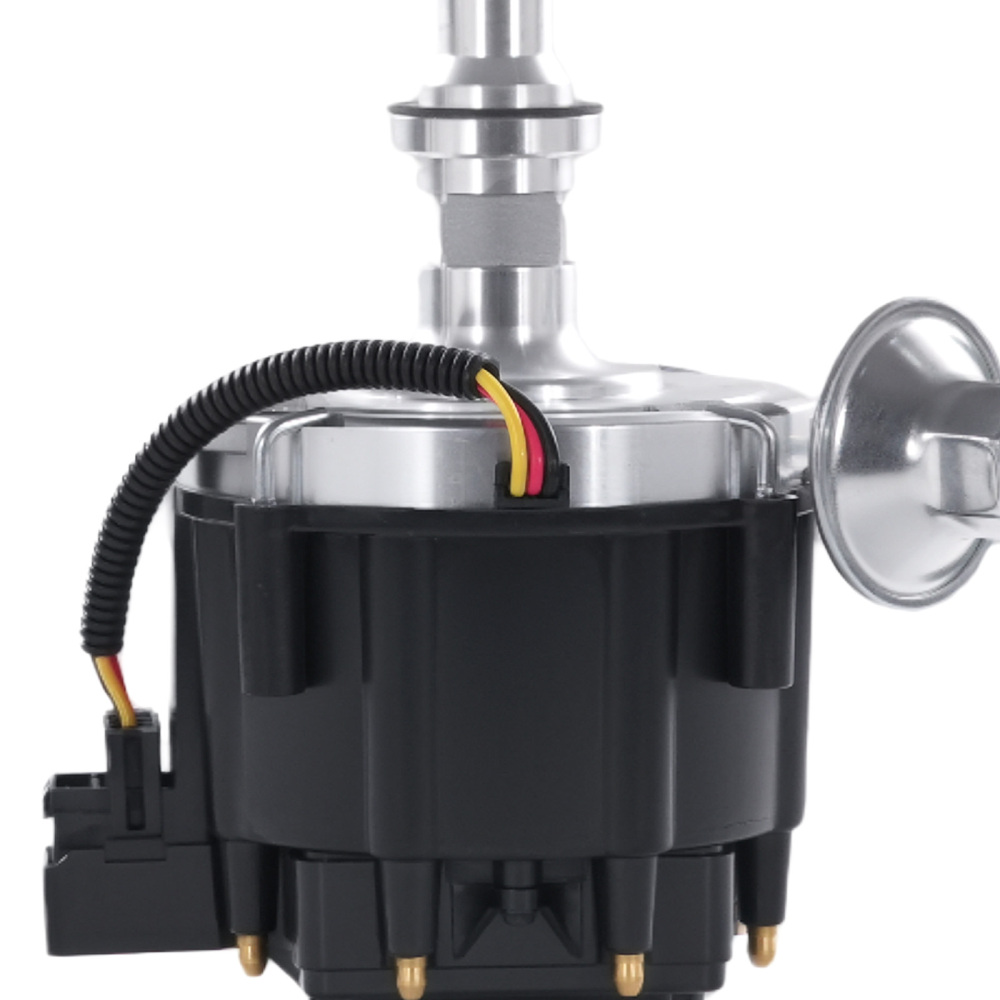 SBC HEI Ignition Distributor Black compatible for Chevy 283 305 327 350 400 Small Block