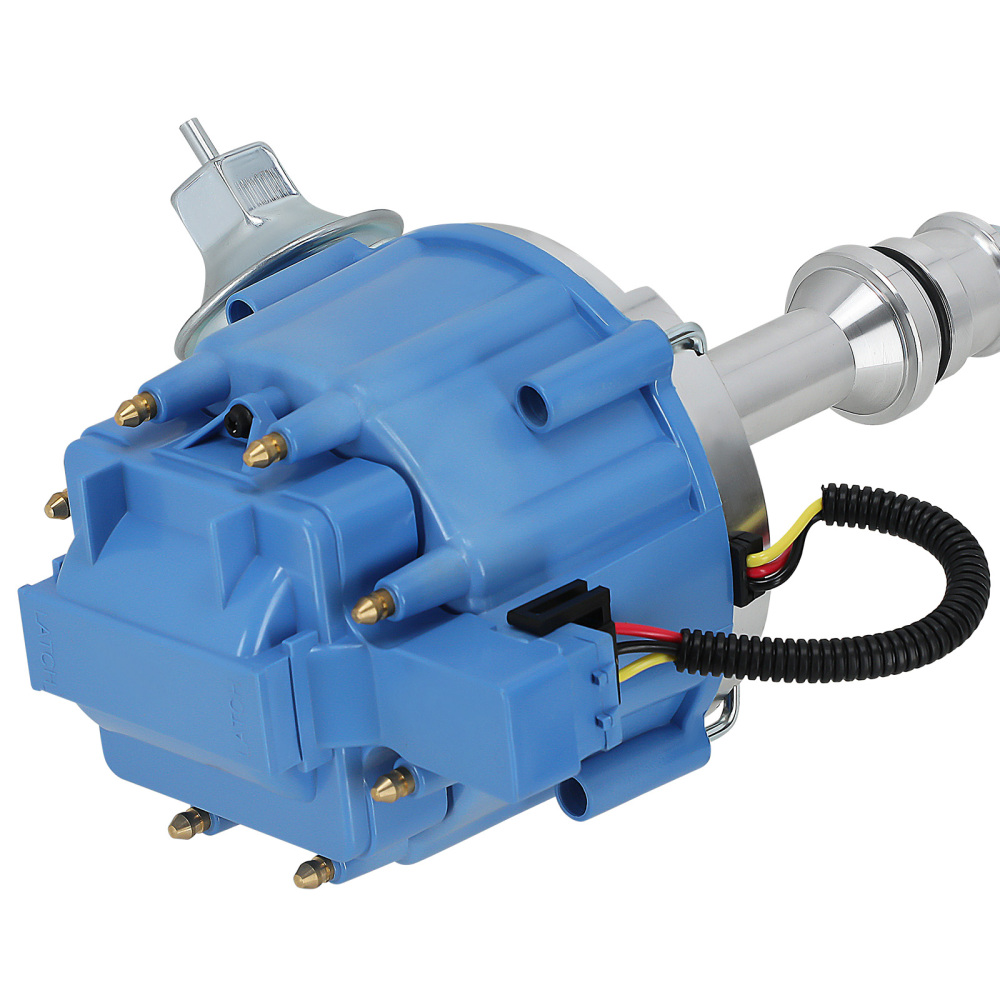 HEI Blue Cap Distributor 65K Coil compatible for Ford Windsor Small Block 221 260 289 302