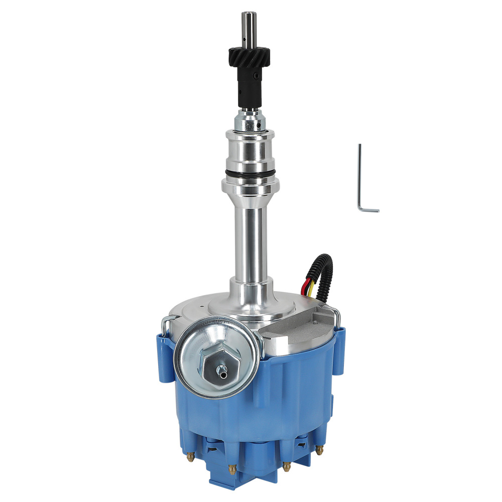 HEI Blue Cap Distributor 65K Coil compatible for Ford Windsor Small Block 221 260 289 302