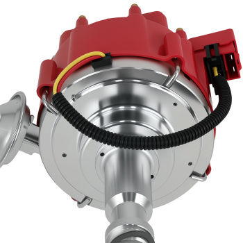 Distributor Red 65k Volt Coil compatible for JEEP CJ5 CJ7 304 360 401 V-8 HEI@C6BW