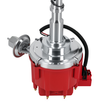 Distributor Red 65k Volt Coil compatible for JEEP CJ5 CJ7 304 360 401 V-8 HEI@C6BW
