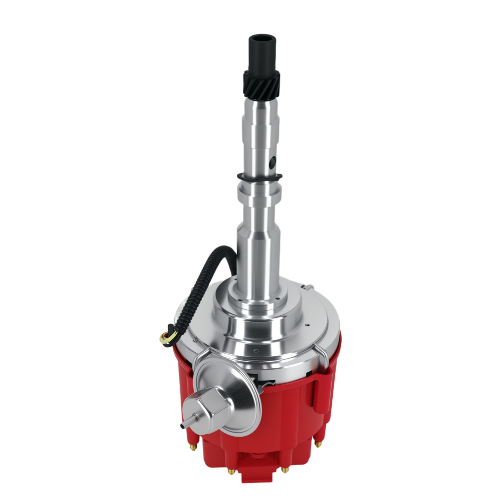 Distributor Red 65k Volt Coil compatible for JEEP CJ5 CJ7 304 360 401 V-8 HEI@C6BW