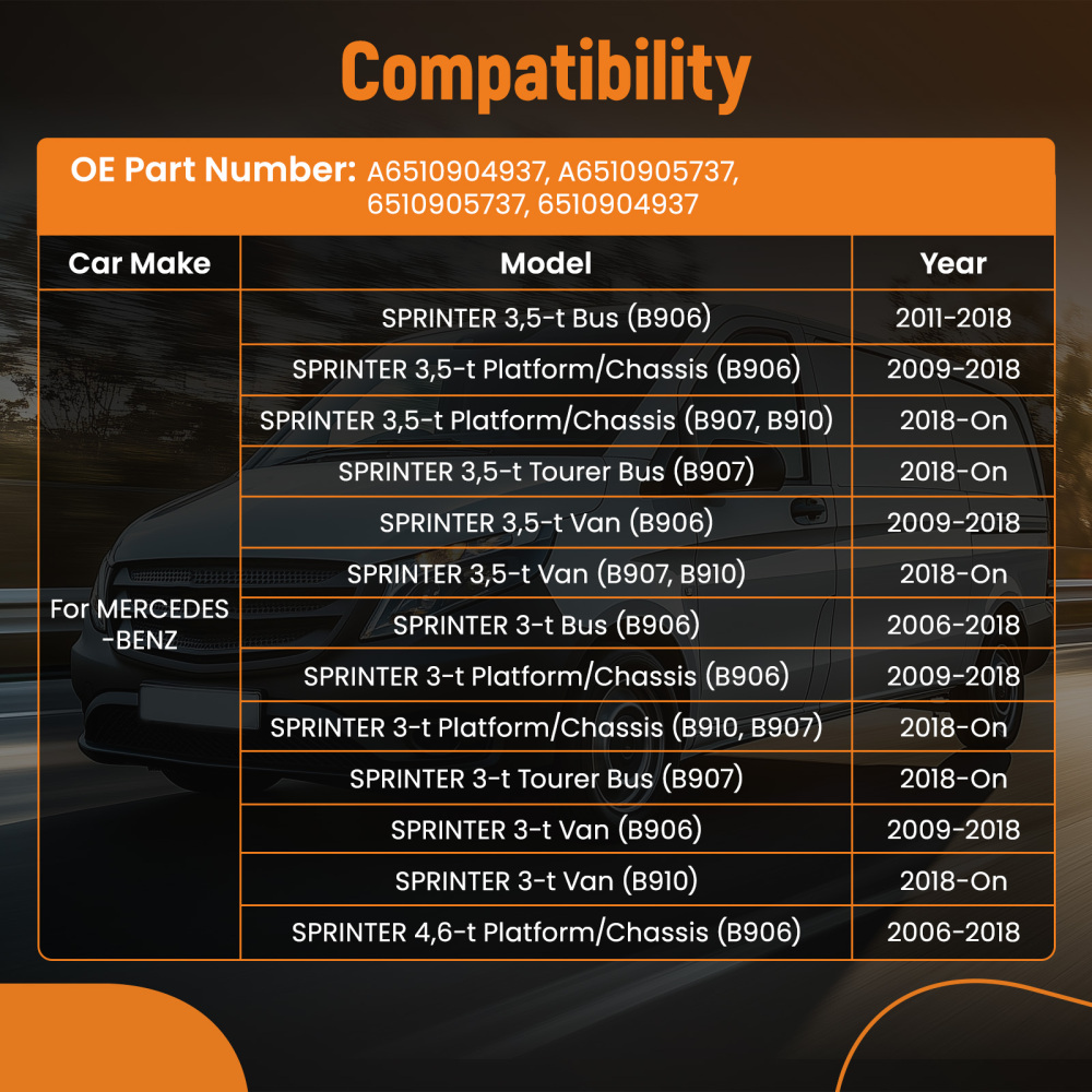 Air Intake Manifold compatible for Mercedes-Benz Sprinter Viano Vito B906 B907 A6510904937