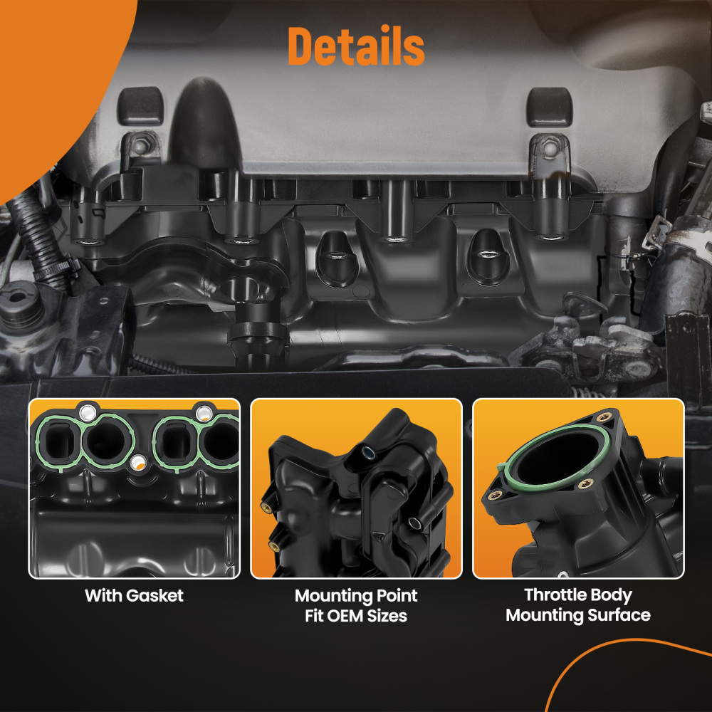 Collettore di aspirazione compatibile per Alfa Romeo MiTo compatibile per Fiat 500 compatibile per Jeep Renegade compatibile per Opel 1.6 D