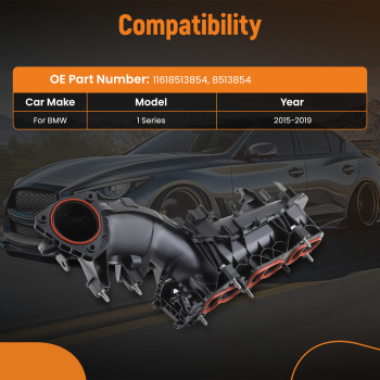 Manuold dadmission du moteur compatible pour BMW 1 série F20 F21 114d 116d 2015-2019