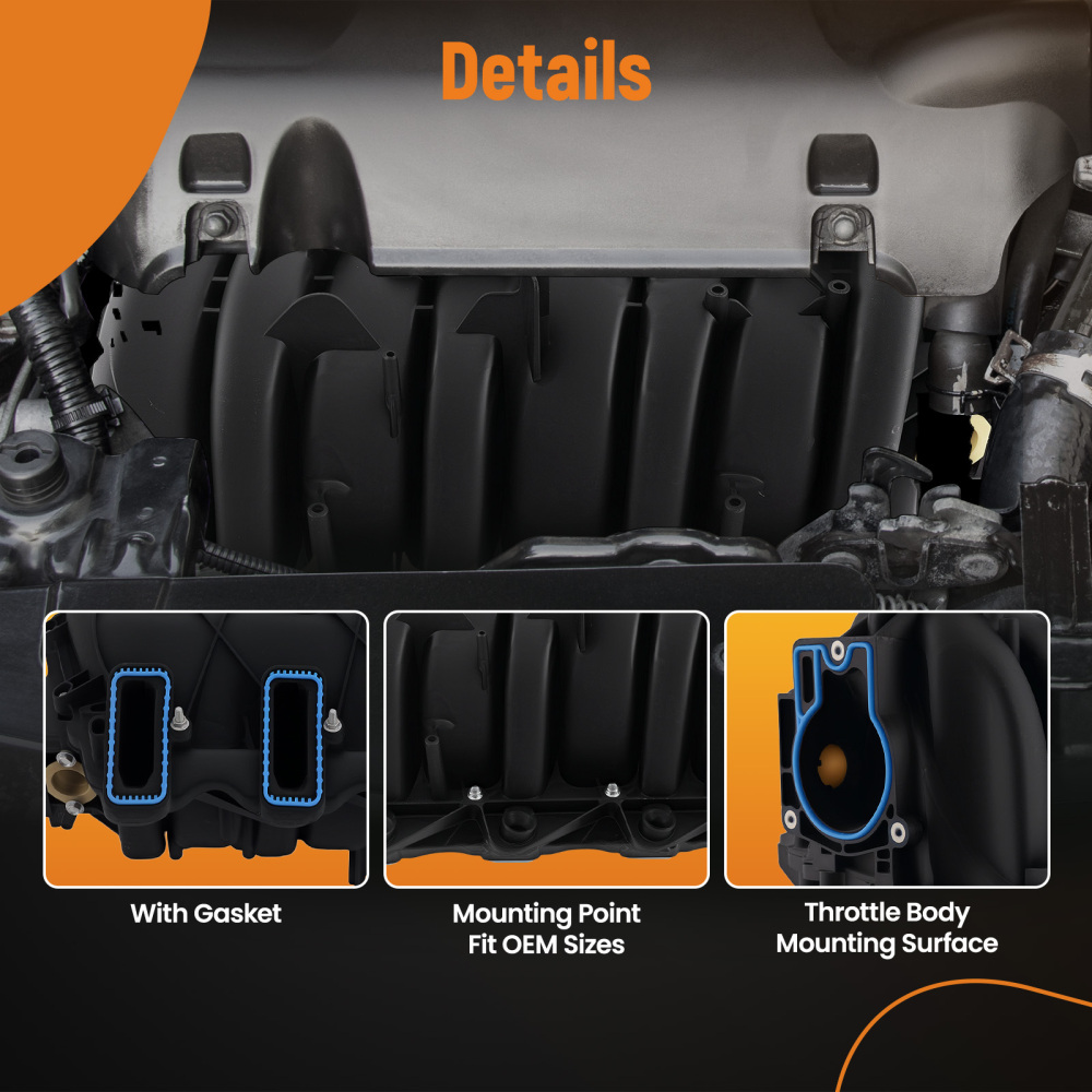 Intake Manifold compatible for Chevrolet Silverado GMC Sierra 1500 2500 3500 compatible for Yukon 615-183