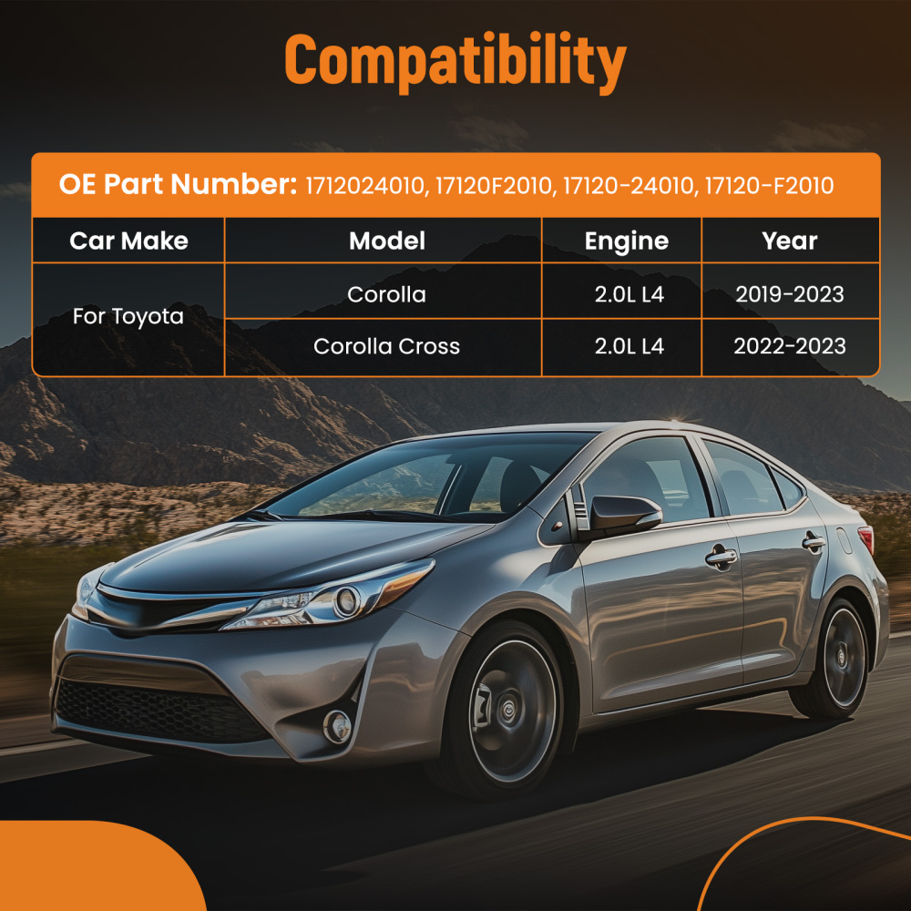 Engine Intake Manifold compatible for Toyota Corolla 2.0L L4 2019 2020 2021-2023 17120F2010