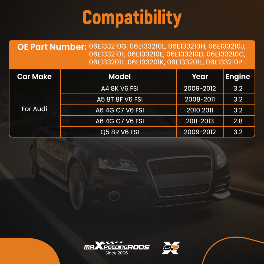 Collettore di Aspirazione compatibile per Audi A4 8K A5 8T A6 Q5 8R 3.2 2009-2012 06E133210L