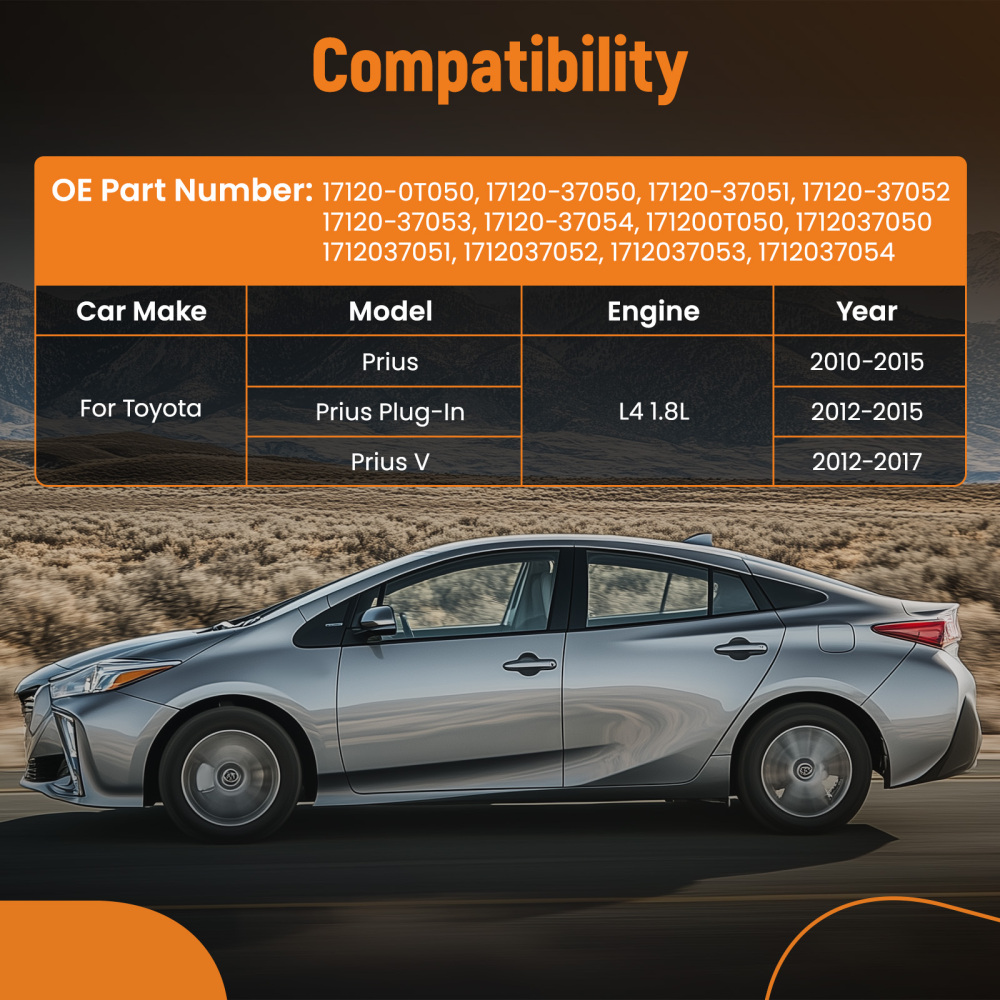 Intake Manifold compatible for Toyota Prius 2010-2015 compatible for Prius V 2012-2017 L4 1.8L 17120-37054