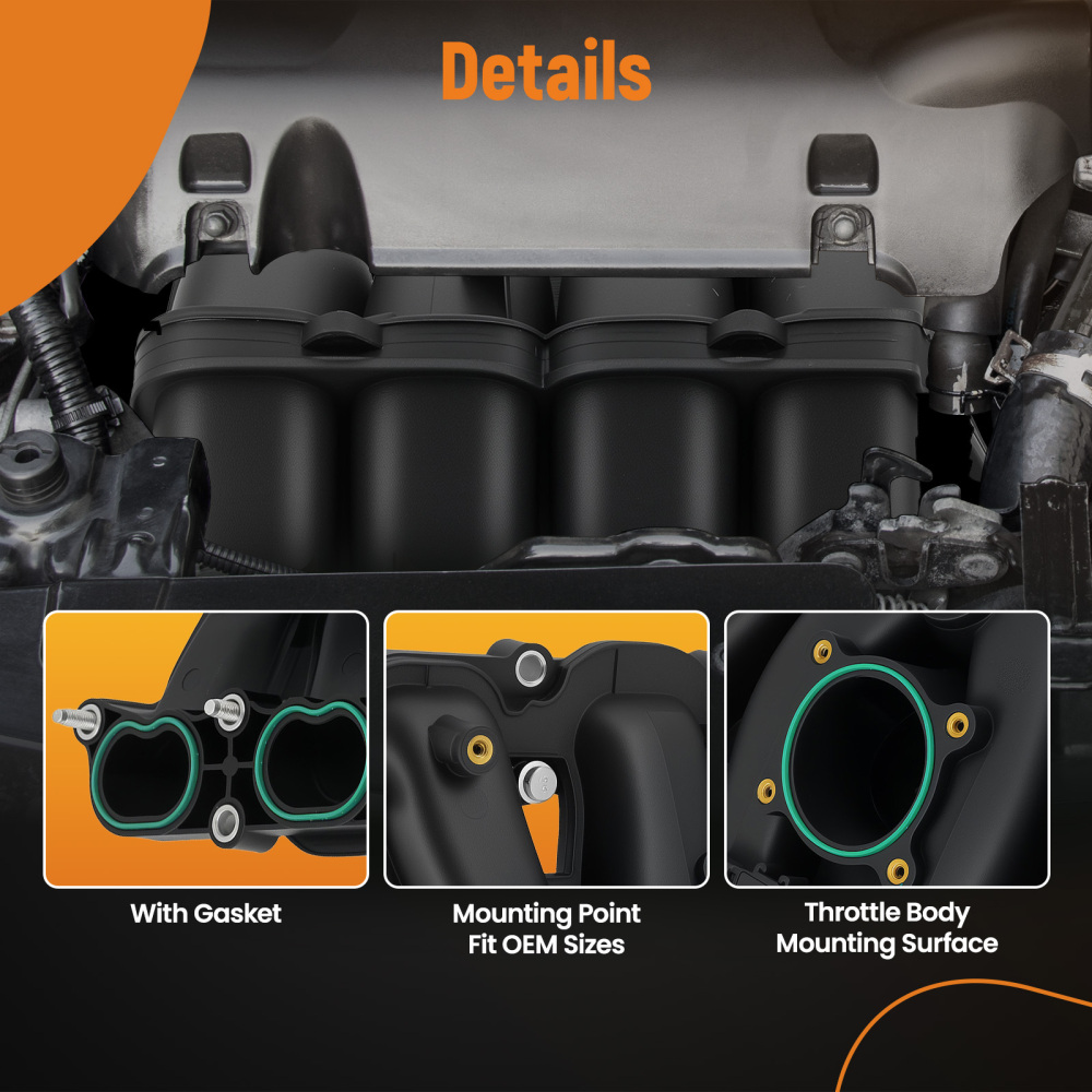 Engine Intake Manifold compatible for Chevrolet Equinox GMC Terrain 2010-2017 2.4L 12637620