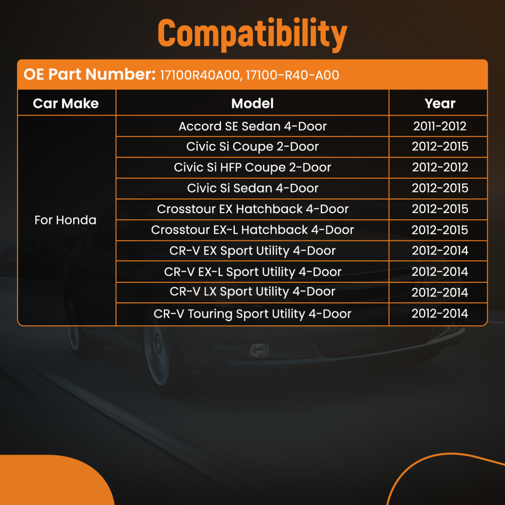 Intake Manifold compatible for Honda CR-V Accord Civic compatible for Acura TSX 17100R40A00 17100-R40-A00