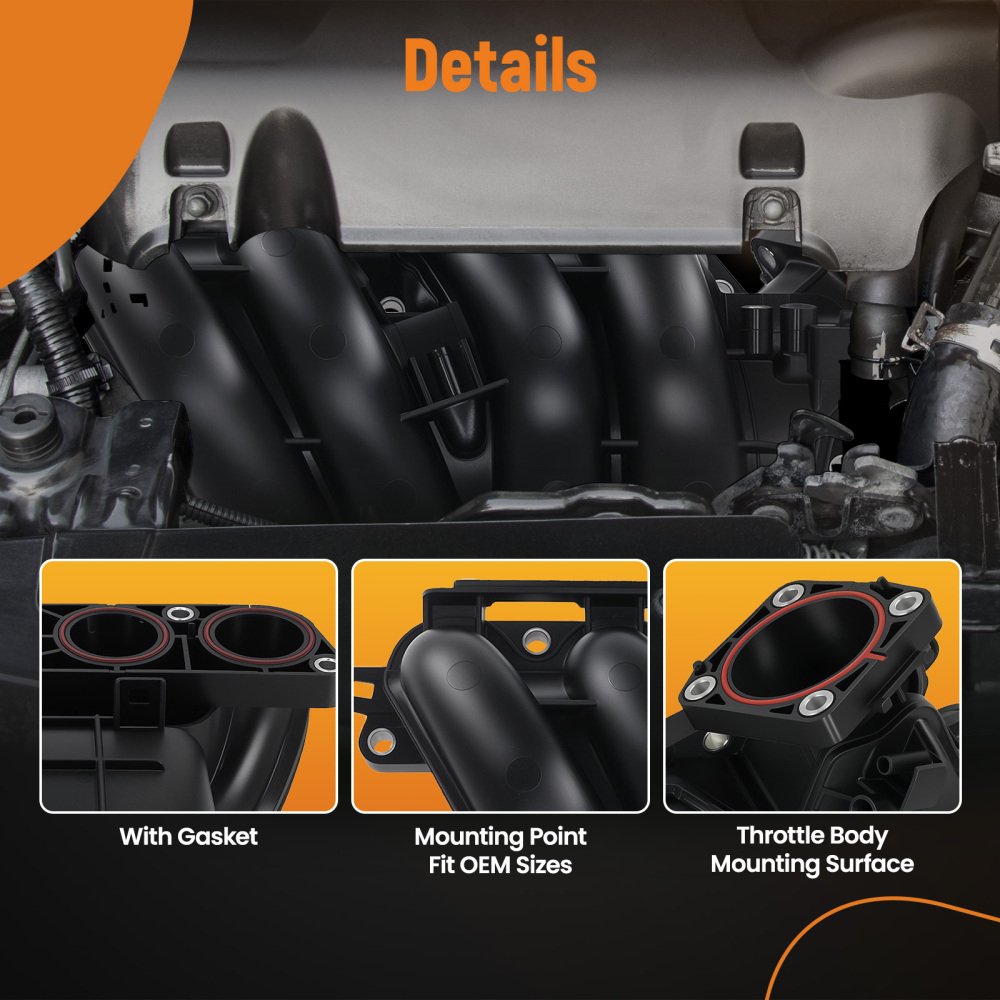 Intake Manifold compatible for Honda CR-V Accord Civic compatible for Acura TSX 17100R40A00 17100-R40-A00
