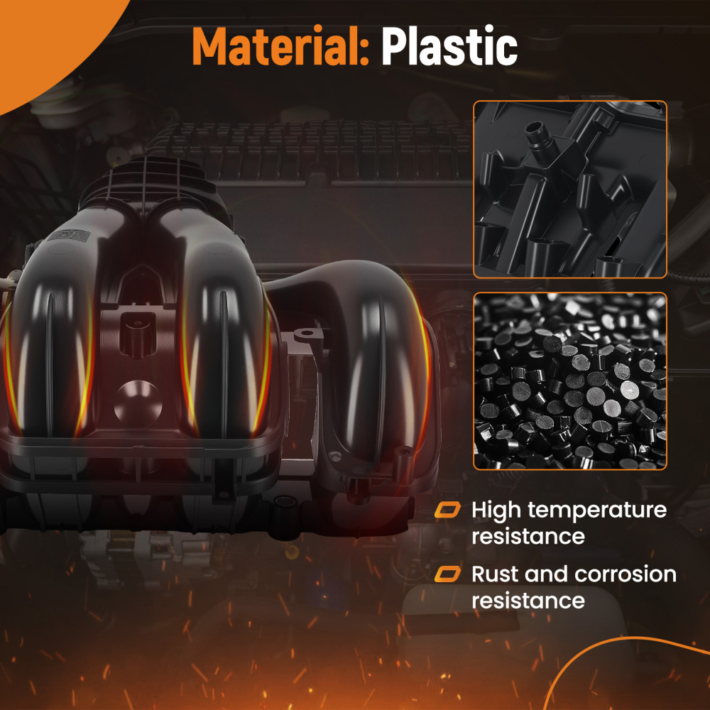 Engine Air Intake Manifold compatible for Ford Focus 2.0L-L4 2005 2006 2007 4S4Z9424BA