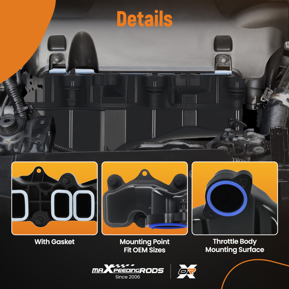Intake Manifold compatible for Ford Transit MK7 MK6 2.4L 2000-2014 3C1Q9424BB 3C1Q-9424-BB